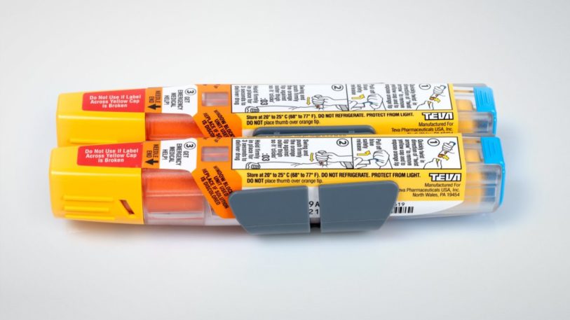 Das Autoinjector-Label für TEVA