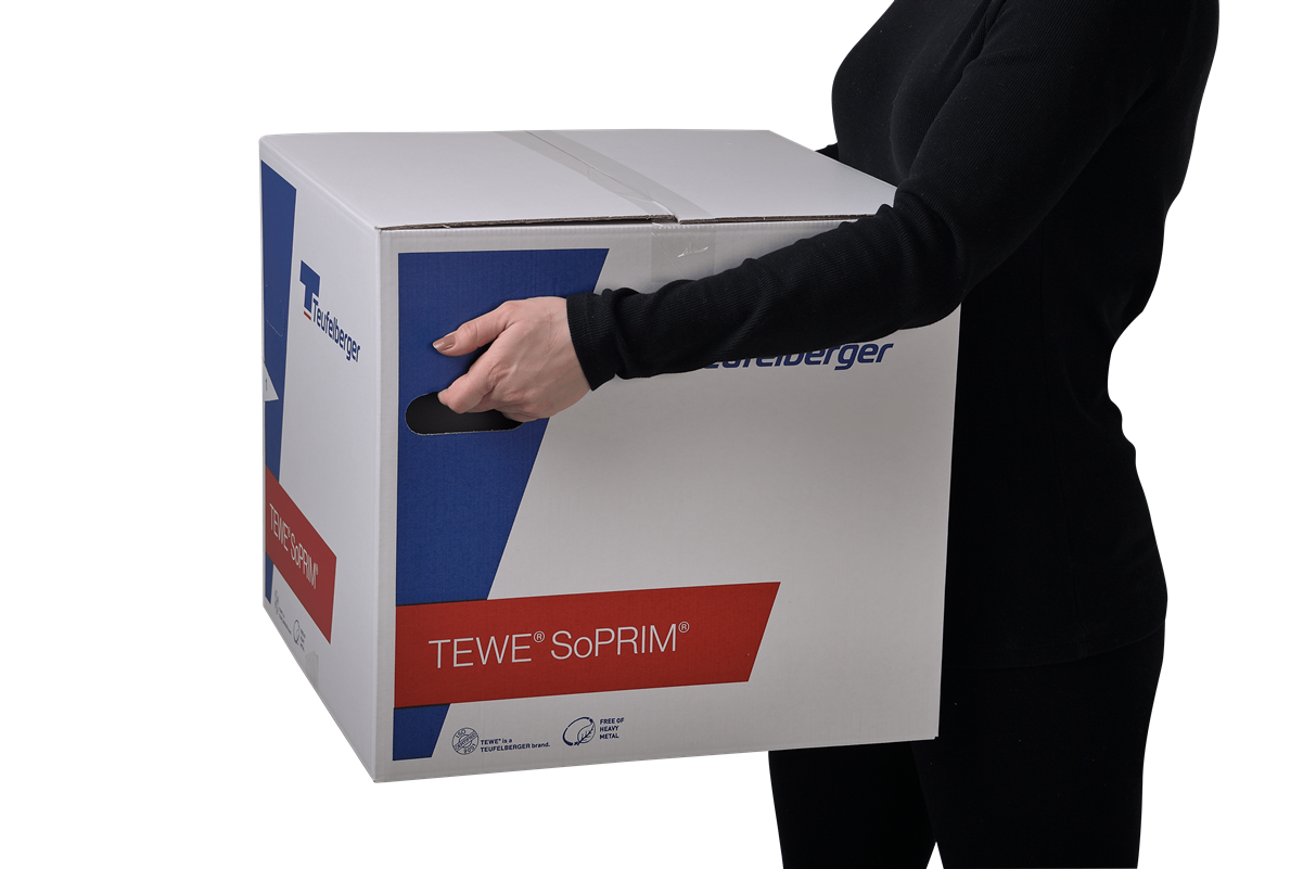 Die Box ist mit vier Griffen ausgestattet, mit deren Hilfe ergonomische Bewegungen einfacher und sicherer werden. Die Box ist mit vier Griffen ausgestattet, mit deren Hilfe ergonomische Bewegungen einfacher und sicherer werden.