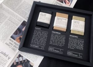 Design award in red for packaging in the beauty and health category for Grace of Waste