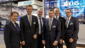 Aussteller am Messestand von KHS und Ferrum