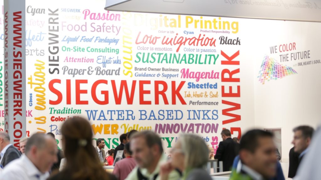 Siegwerk Messestand auf der drupa 2016