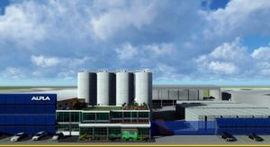 Rendering des geplanten HDPE-Recyclingwerks von ALPLA in Mexiko