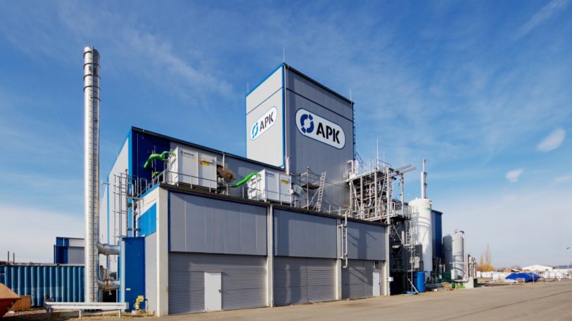 Recyclinganlage des Unternehmens APK