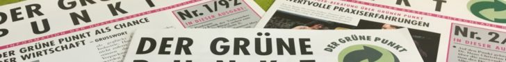 Drei Zeitschriften von "Der Grüne Punkt"
