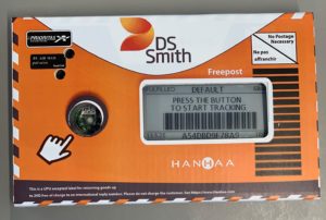Verpackung mit Tracker von DS Smith