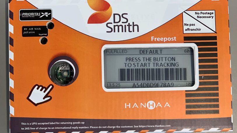 Verpackung mit Tracker von DS Smith