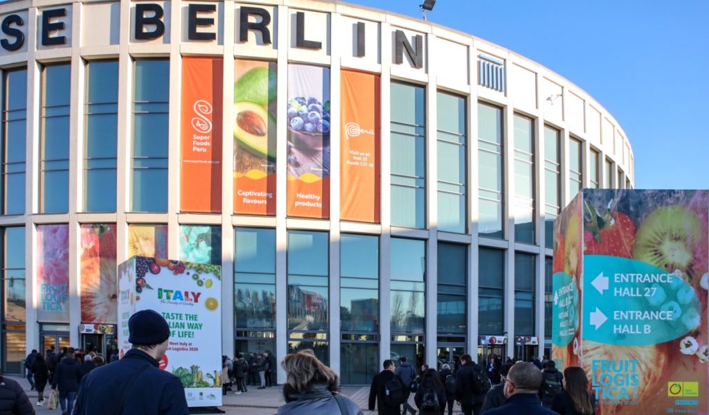 FRUIT LOGISTICA 2020 South Entrance of Messe Berlin