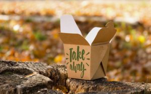 Barreirebeschichtete Take-away-verpackung