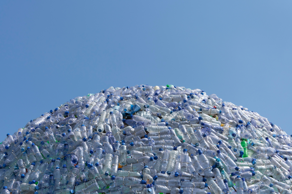Plastikflaschen-Abfall