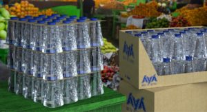 Flaschen der Marke Aya aus recyceltem PET gehören zu den nachhaltigen Getränkeverpackungen