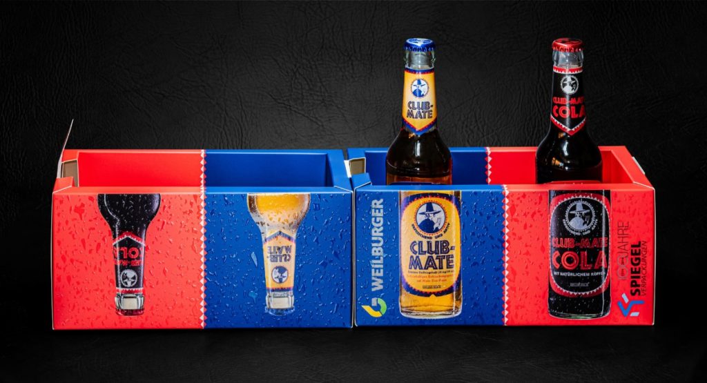 Aufklappbarer Getränkekühler aus Karton