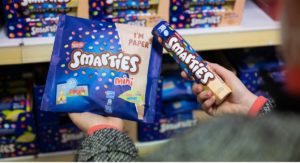 Smarties in Papierverpackung