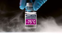 Glass-Vial Etikett mit Ultra Deep Freeze Haftklebstoff