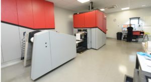 Xeikon CX3 digitale Etikettendruckmaschine bei Interprint