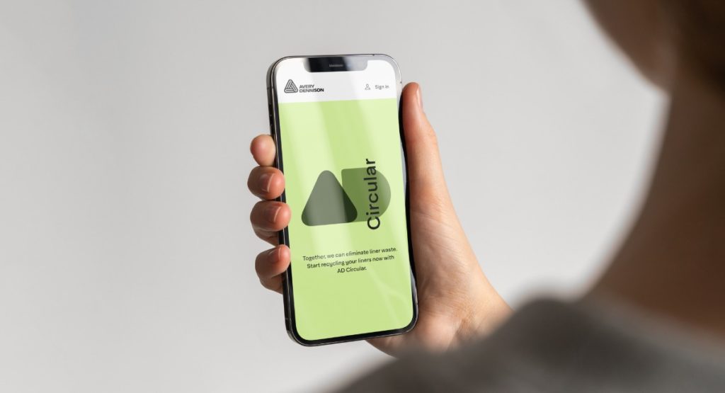 europäisches Recyclingprogramm für Etikettenträgermaterialien AD Circular von Avery Dennison