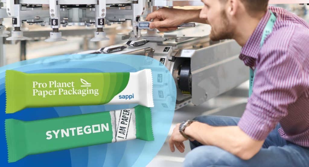 Sappi und Syntegon papierbasierte Verpackungen für Süßwaren