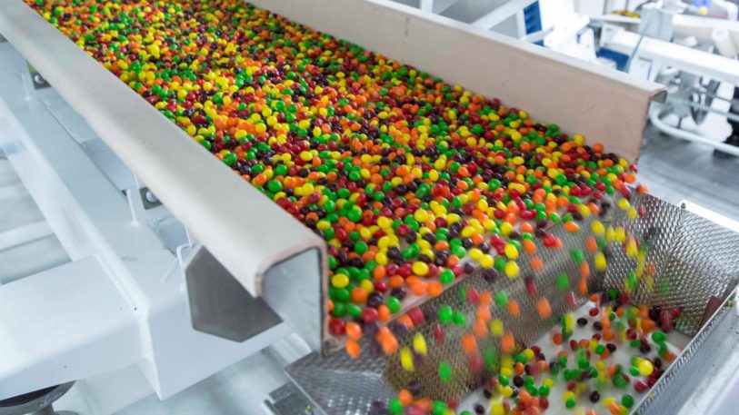 Skittles Produktionslinie in der Mars Wrigley Confectionery Fabrik