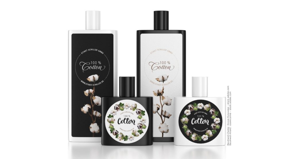 Etiketten aus Baumwolle