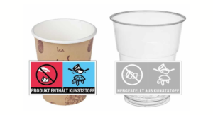 neue Kennzeichnungsregeln für Kunststoffbecher