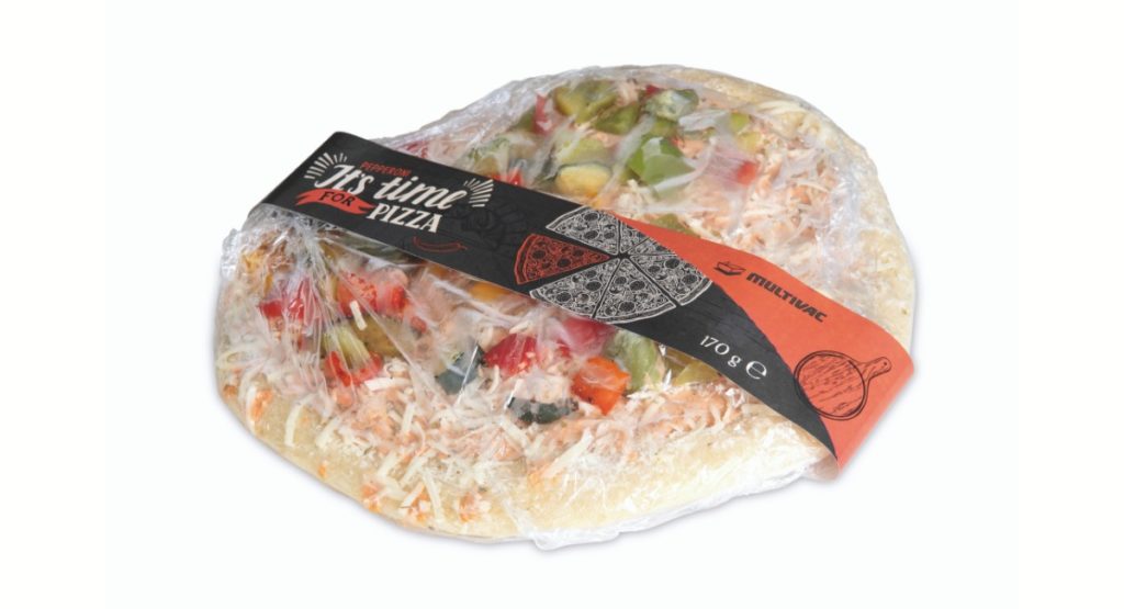 Full Wrap-Etikettierlösung von MULTIVAC für Pizzen