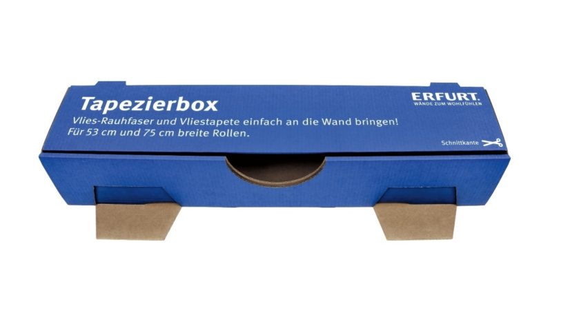 Tapezierbox aus Wellpappe