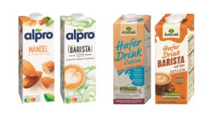 Verpackungen von Haferdrinks