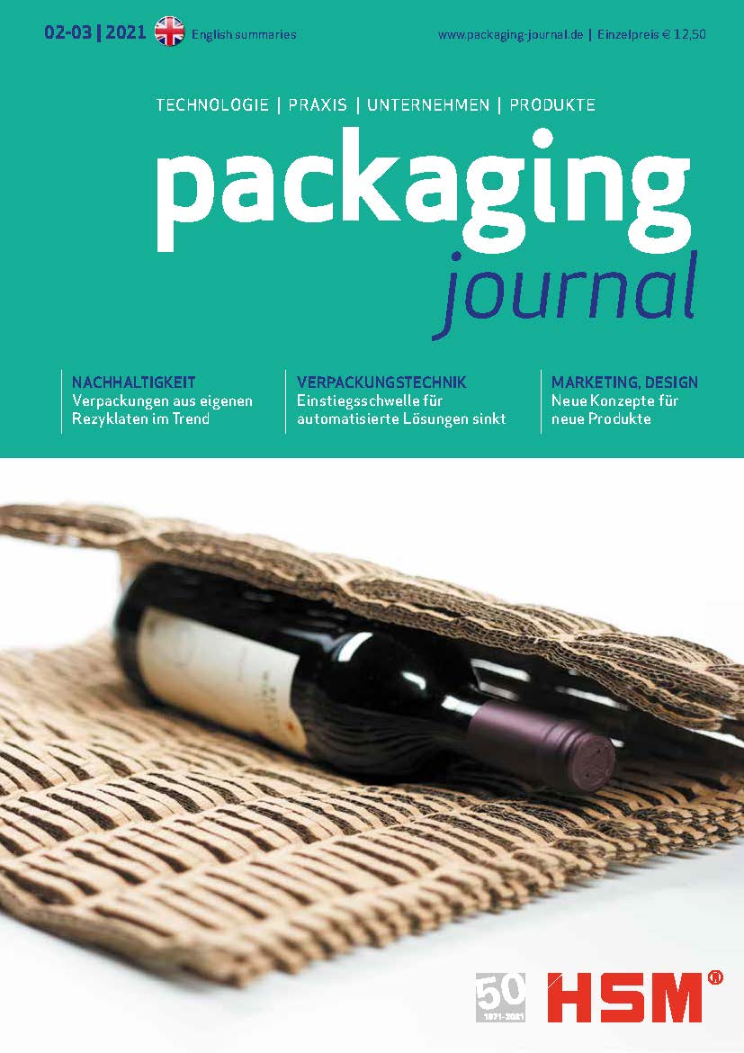 Titelbild packaging journal Aprilausgabe 2021