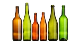 Verschiedenfarbige Glasflaschen