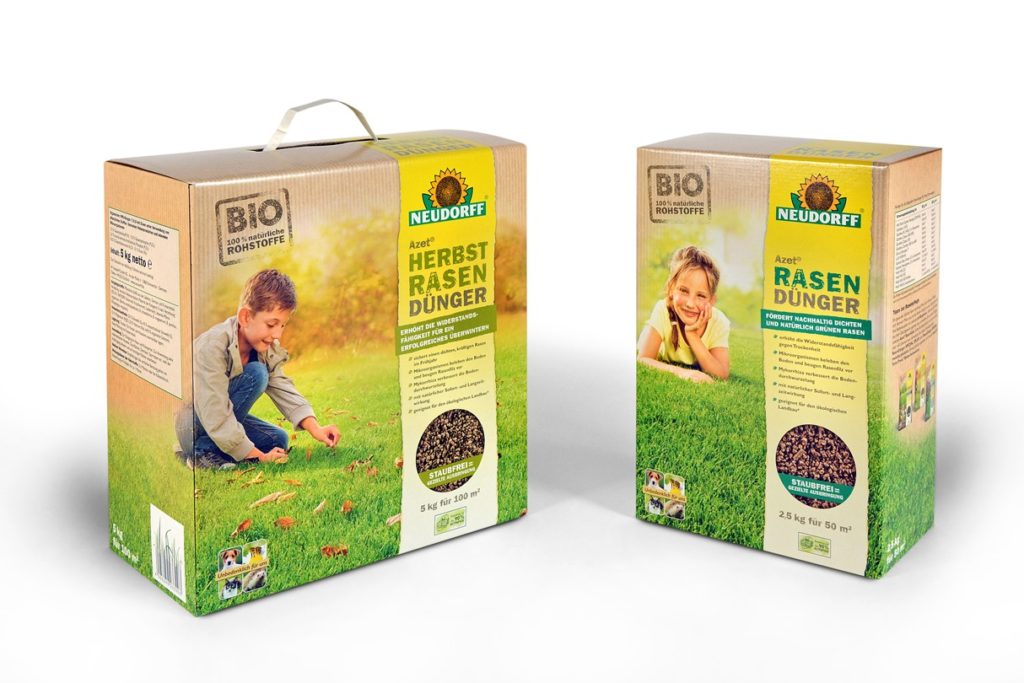 nachhaltige Dünger-Verpackung für Neudorff