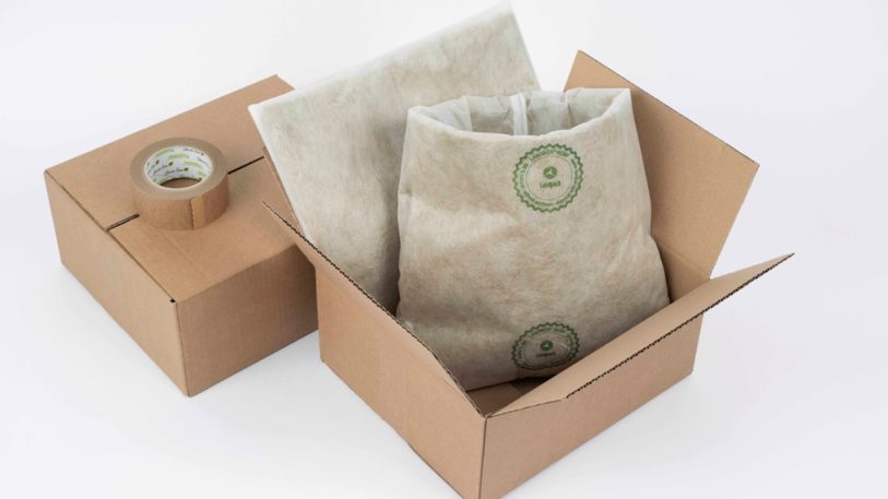 Mit Hanf-Thermotaschen sowie Papierklebeband und Kartons aus Recyclingmaterial ist die Verpackung möglichst nachhaltig.