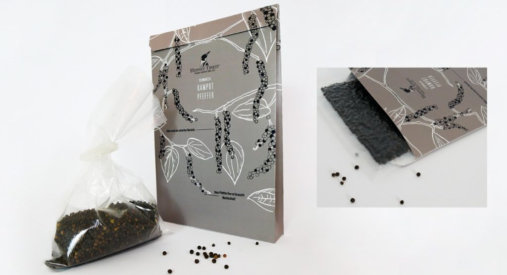 Nachhaltige Pfefferverpackung aus ecosign projekt