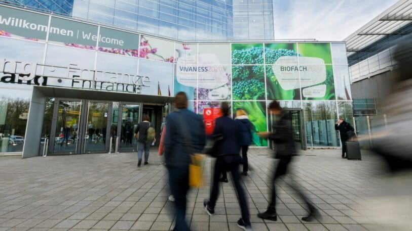 Biofach Eingangsbereich