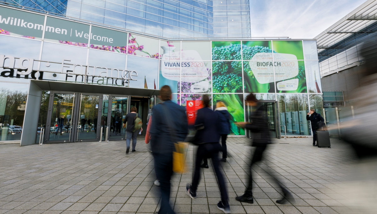 Biofach entrance area