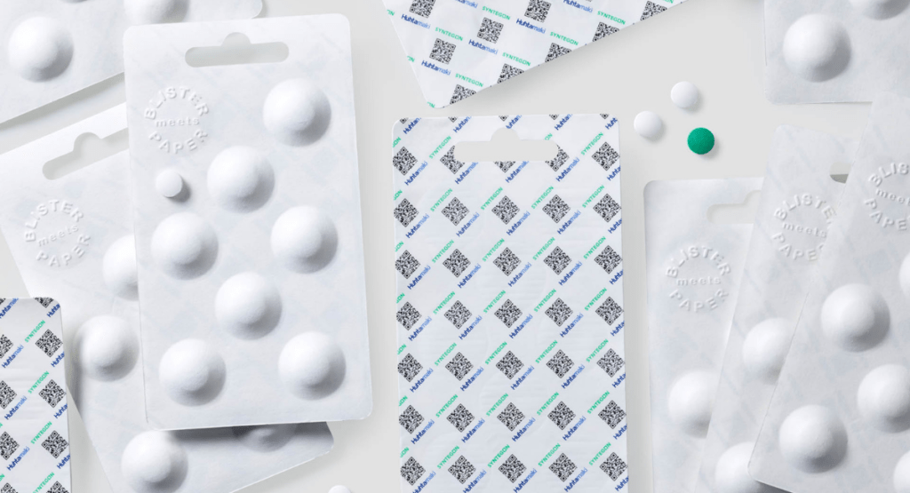 Push Tab Papier von Huhtamaki