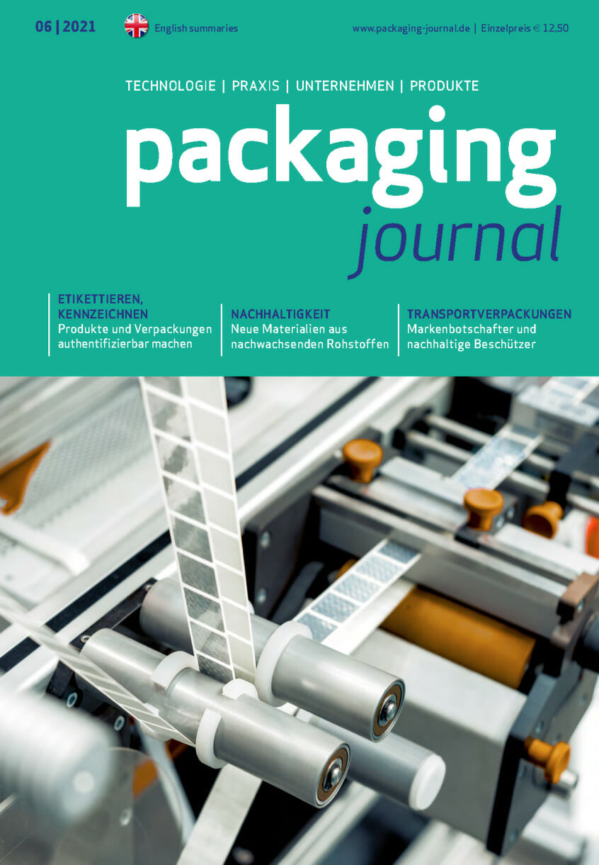 Titelbild packaging journal Augustausgabe 2021