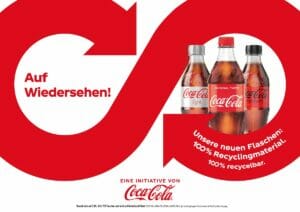 Coca-Cola verkauft ab sofort Getränke seiner Kernmarken in Flaschen aus 100 Prozent recyceltem PET