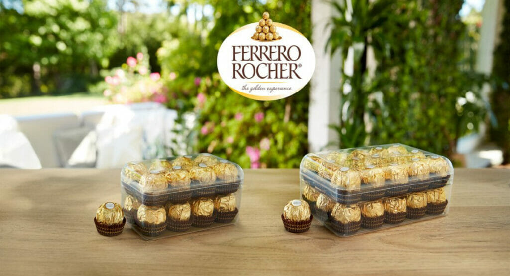 ferrero rocher recycelbare Box