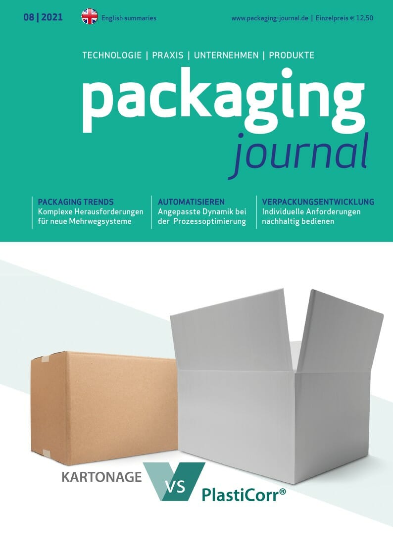 Titelbild packaging journal Oktoberausgabe 2021