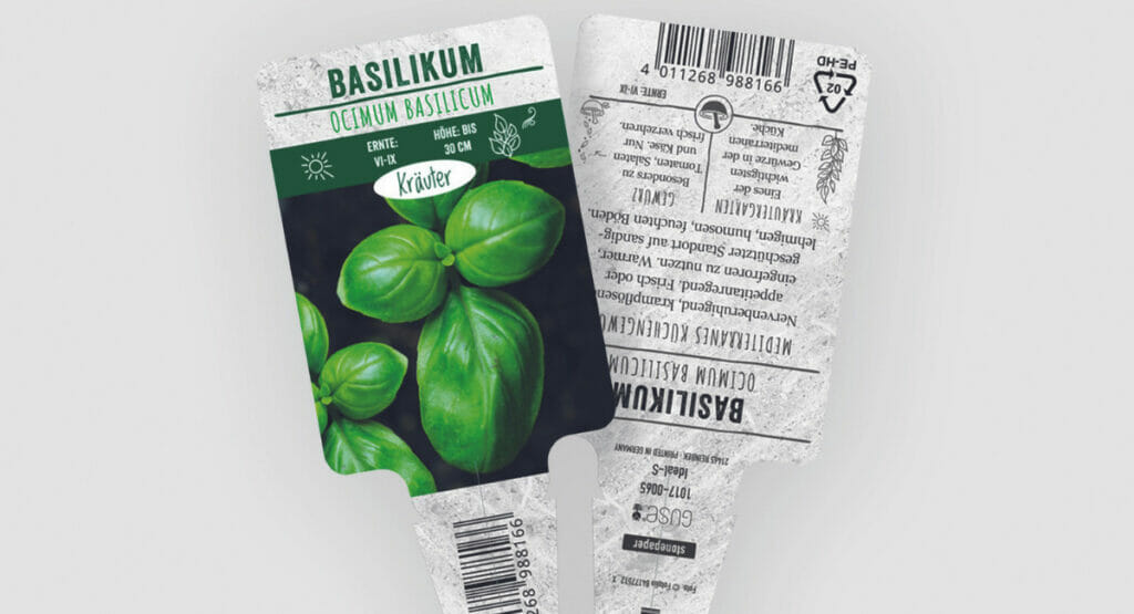 Nachhaltige Etiketten aus Steinpapier