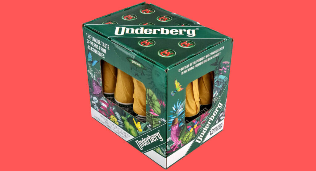 Kunststofffreie Verpackung: Underberg in recycelbaren Verpackungen der STI Group