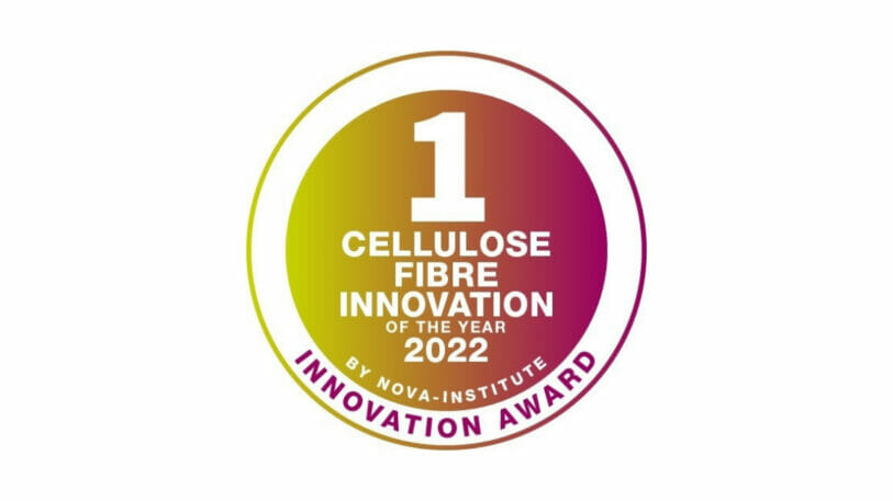 Die Plakette der Cellulose Fibre Innovation of the year 2022