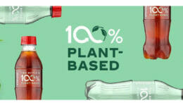 Coca cola Flaschenprototyp 100% pflanzenbasiert