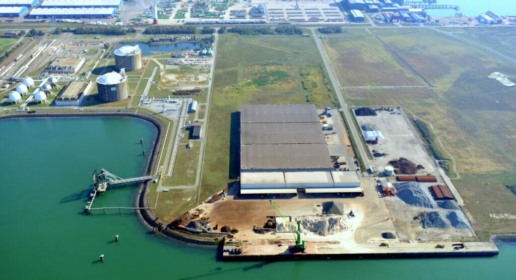 Luftaufnahme des North Sea Ports in Vlissingen