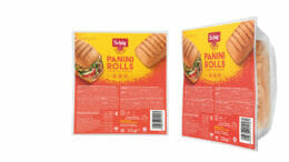 Verpackung der Dr. Schär Panini Rolls