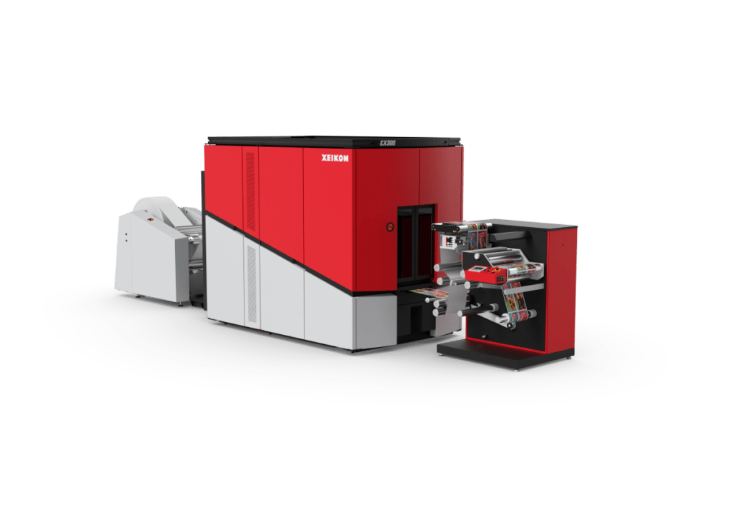Die Xeikon CX300 erfüllt alle maßgeblichen Anforderungen des digitalen Etikettendrucks.