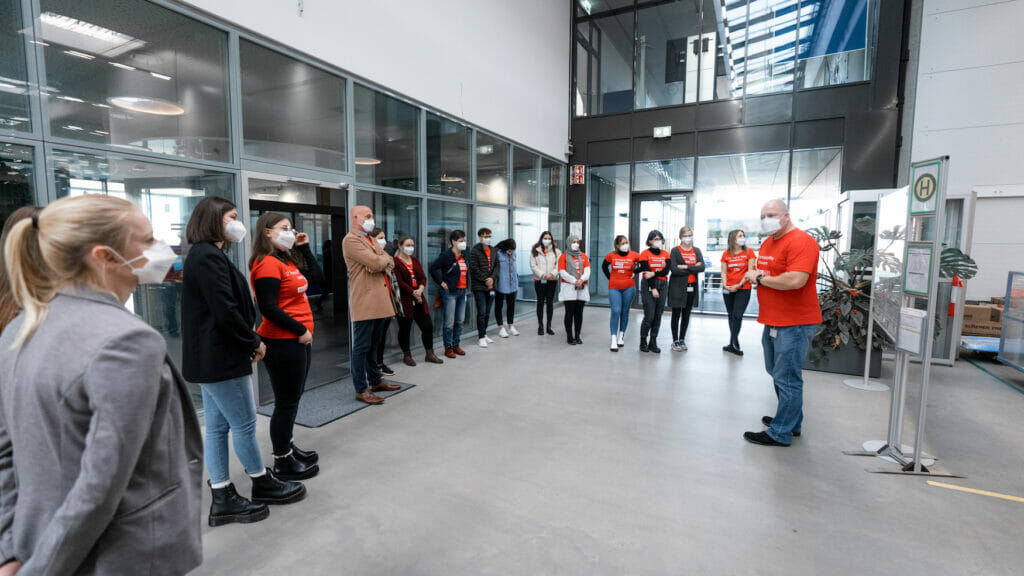 Eindruck von Standort von Optima Materials Management beim Packaging Valley Makeathon.