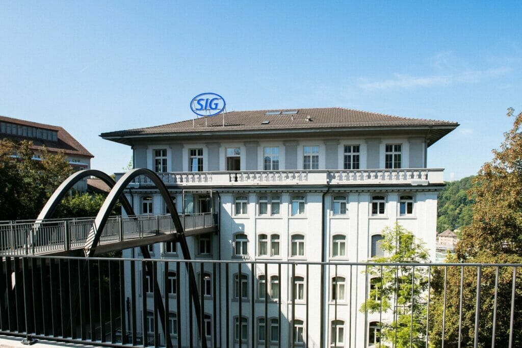 Headquarter von SIG in Neuhausen, Schweiz