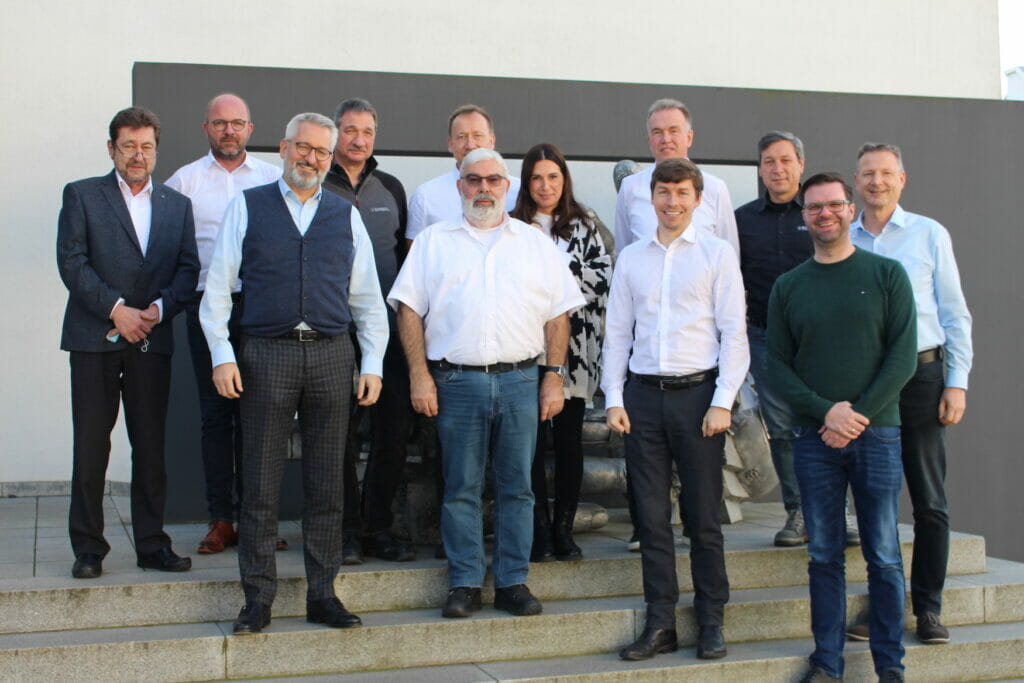 Silvio Gruber bei seiner Verabschiedung. Silvio Gruber: vorne Mitte.