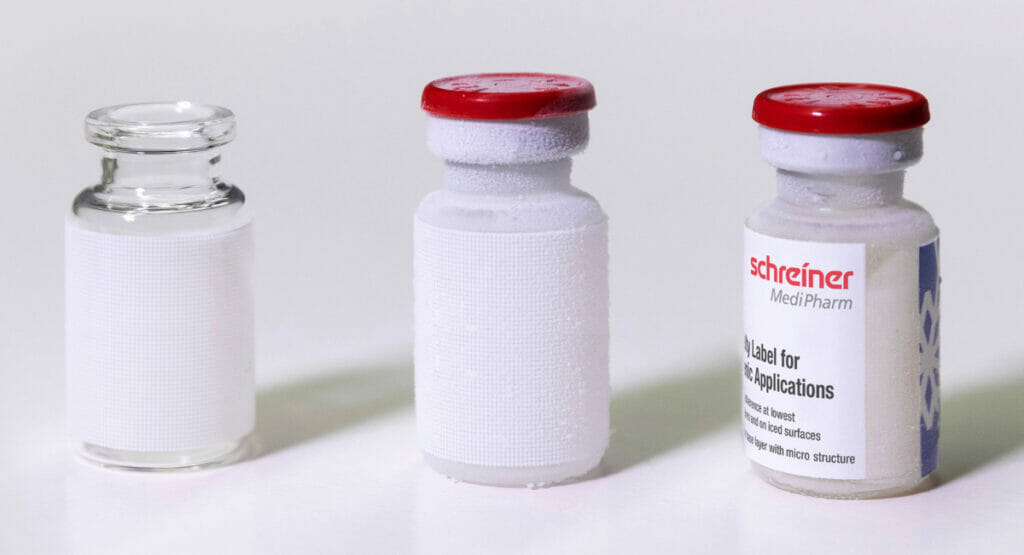 Kryo-Etikett von Schreiner