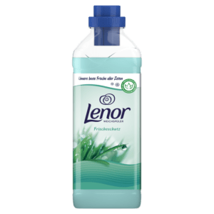 Lenor setzt bei seinem beliebten Weichspüler jetzt auf pflanzliche Inhaltsstoffe. Die Flasche besteht außerdem aus 100 Prozent Altplastik und ist recycelbar.